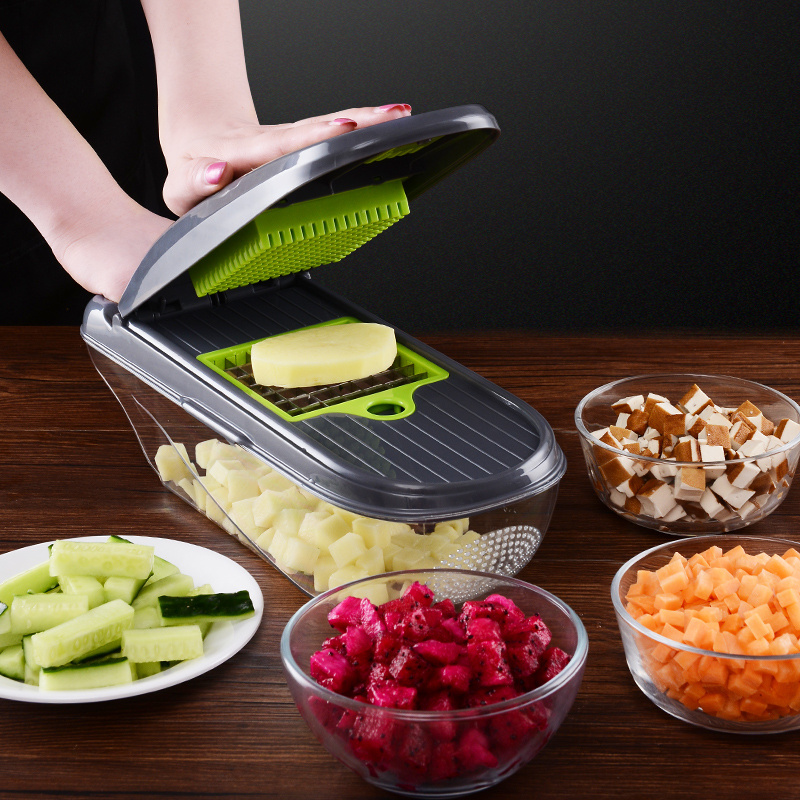 Tiktok hot selling practical Kitchen tool multi functional slicer manual Vegetable Chopper Cutter