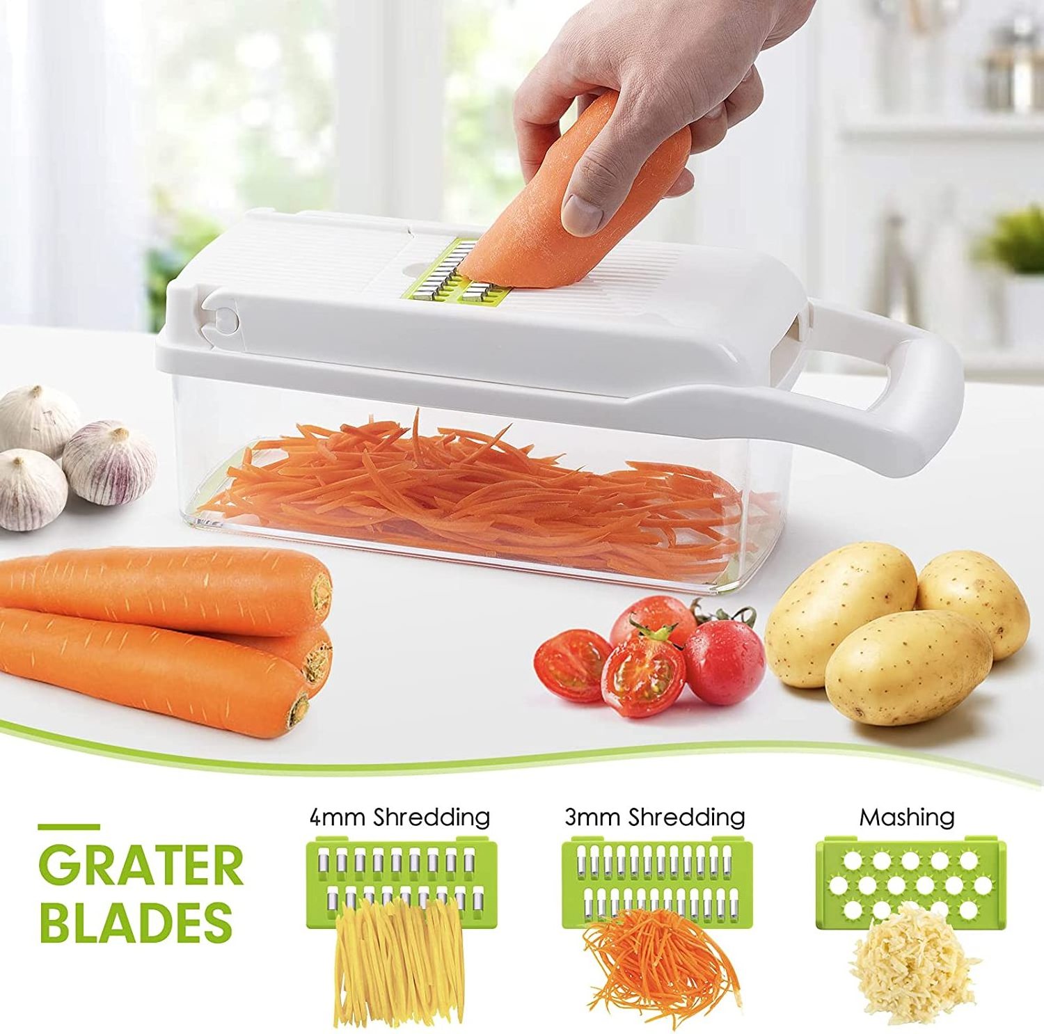 multi-functional portable manual nut food hand slap press garlic chopper quick salad vegetable slicer and cutter onion chopper