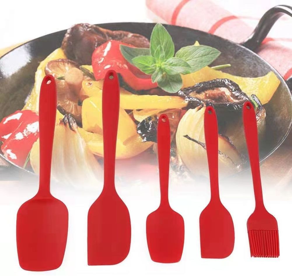 Drop-Shipping Household Food Grade Baking Tools Cooking Utensil Kit 5 Set Silicone Kitchen Ware