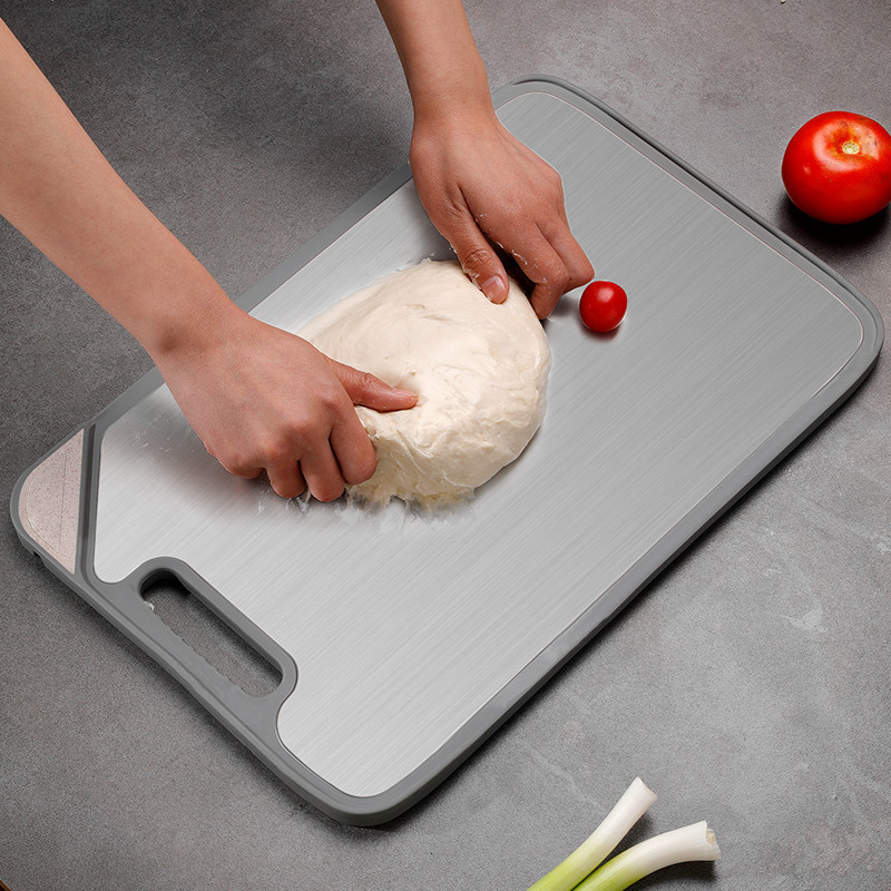 Drop Shipping2023 New Hot Sale Double Sided Smart Cutting Board Stainless Steel Chopping Board