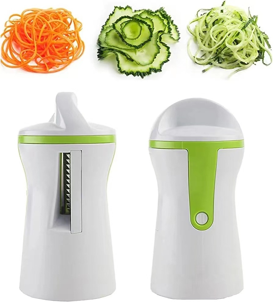 New Vegetable Fruit Grater Spiral Shred Process Device Cutter Slicer Peeler Kitchen Tool Slicer Spiralizer Julienne Cutter