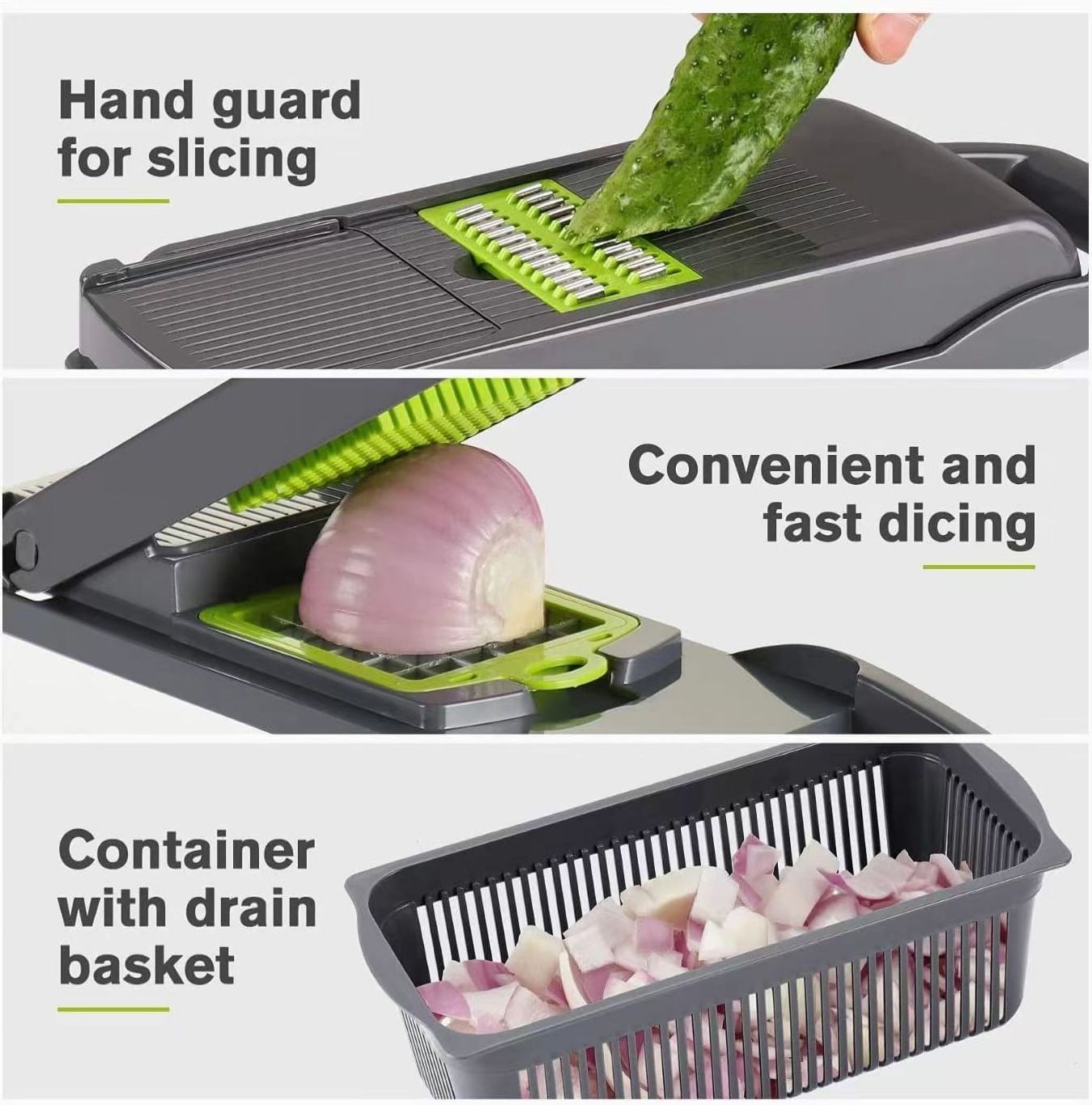 Multifunctional 16 In 1 Fruits Veget Slicer Cutter Fruit And Vegetable Slicer Cutter Mandoline Kitchen Slicer Chopper