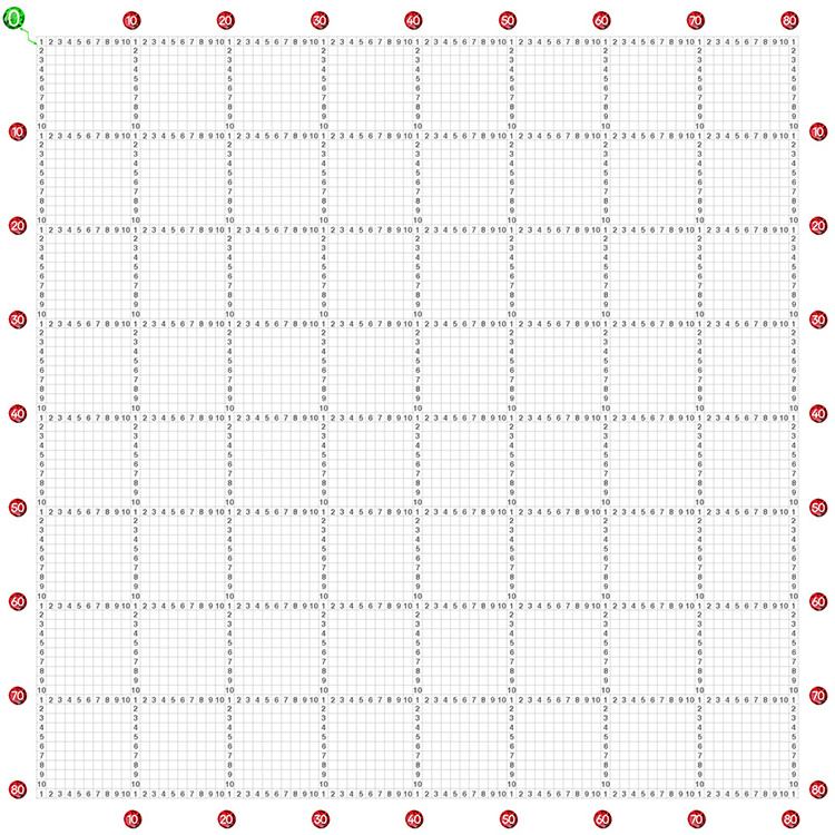 evermoment Blank Canvas with Poured Glue For Diamond Painting Empty Grid 10x10 Marking Line Cross Stitch Conversion Material BC1