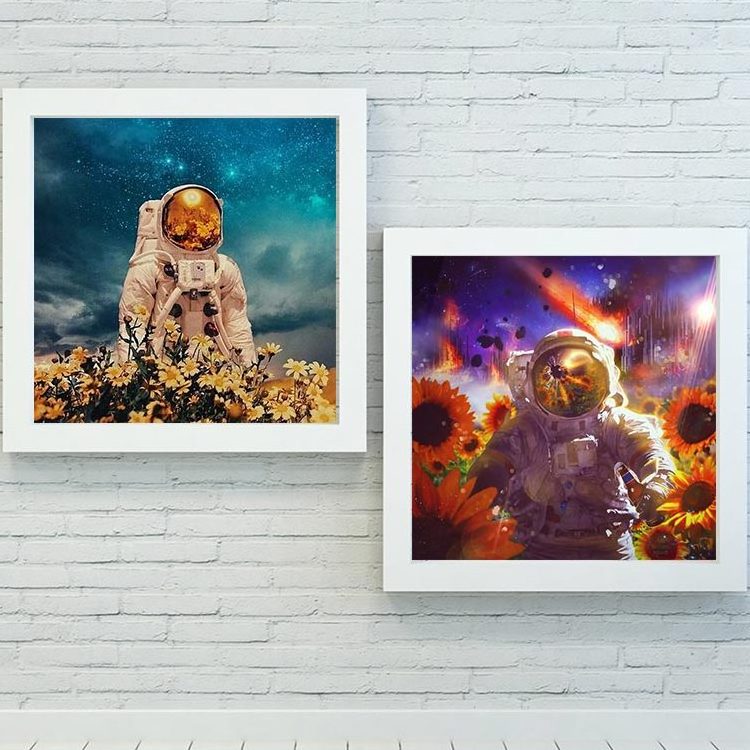 Diamond Painting Astronaut Art Collections Mystery Box Gift Sky Dream Moon Earth Fantasy Space Nature Mars ASF2328