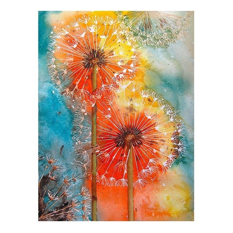 Ever Moment Diamond Painting Handmade Cross Stitch Dandelion Mosaic Full Square Drill Decoration Home 3F047