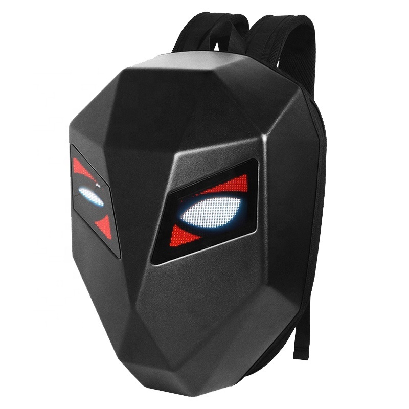 Newest LED Back pack Hard Shell Wireless Connection Remote Control Digital Glowing Message Display Led Bag Backpack