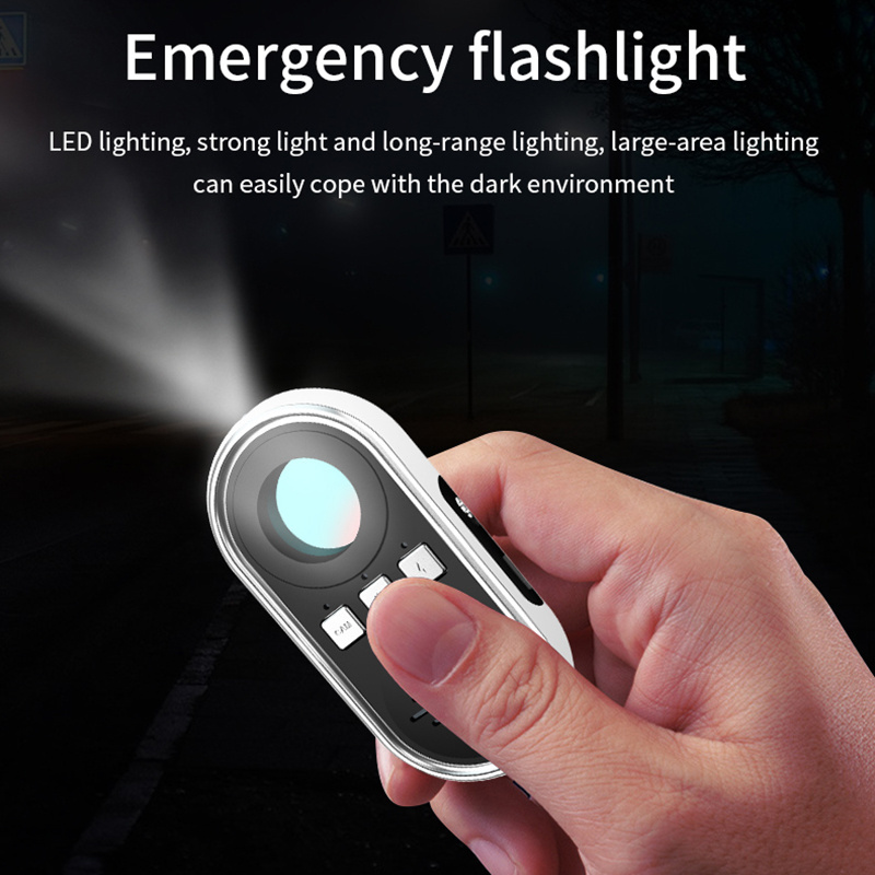 S200 Hidden Camera Detector Anti Spy Camera Finder Alarm Mode LED Infrared Scanning Travel Size Hotel Indoor Camera Detector