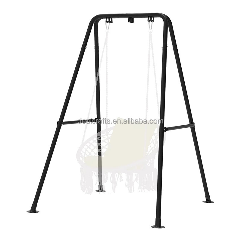 Hammock Stand, Hanging Chair Stand for Indoor or Outdoor Use, Only Stand (Black)