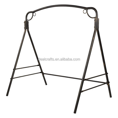 Heavy Duty Metal Swing Frame Stand, Vintage Bronze Finish Porch Swing Stand Strong Powder Coated Steel A-Frame Swing Frame Set f