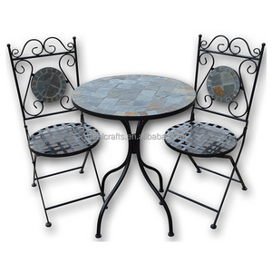 outdoor furniture garden table and chairs ceramic mosaic bistro set for customizing