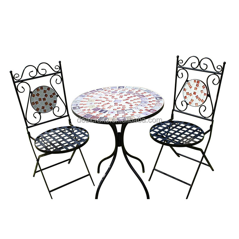 Garden mosaic bistro set outdoor Furniture Sets