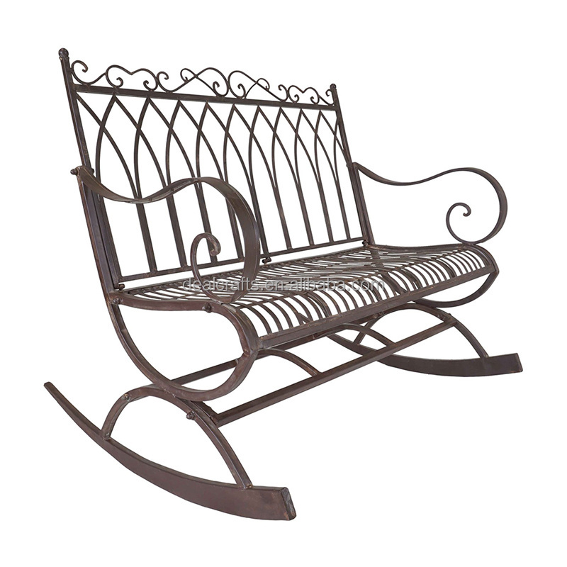 Patio Rocking Chair Metal Outdoor Double Rocking Chair For Home Or Garden