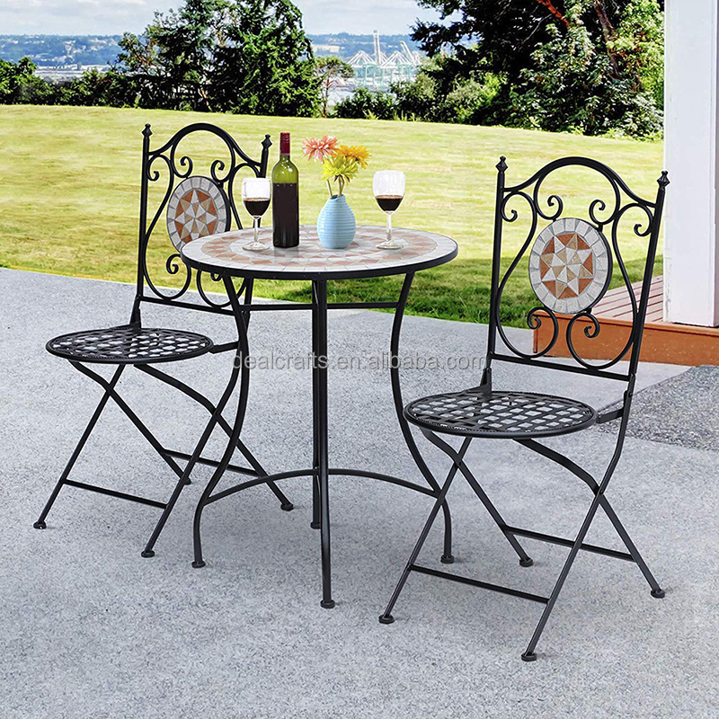 modern outdoor furniture garden furniture outdoor bistro set mosaic table,dining room furniture chairs