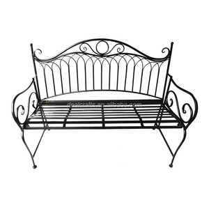 46.8" Metal Outdoor Durable Garden Bench