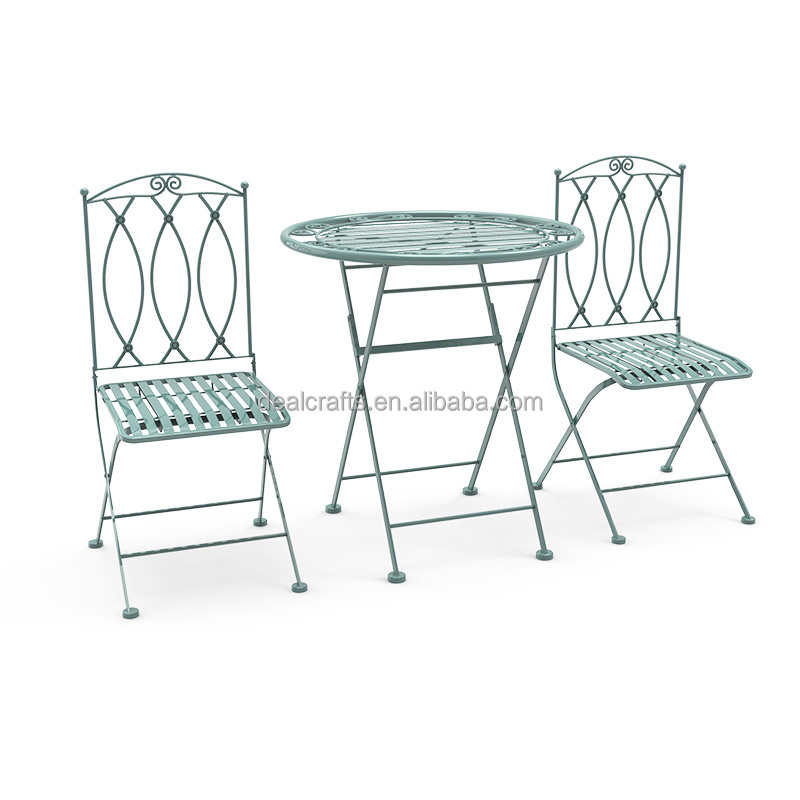 Outdoor Folding Bistro Patio Balcony Furniture Sets, Foldable Chairs and Table