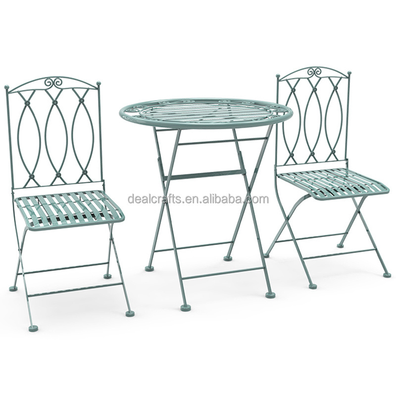 Outdoor Folding Bistro Patio Balcony Furniture Sets, Foldable Chairs and Table