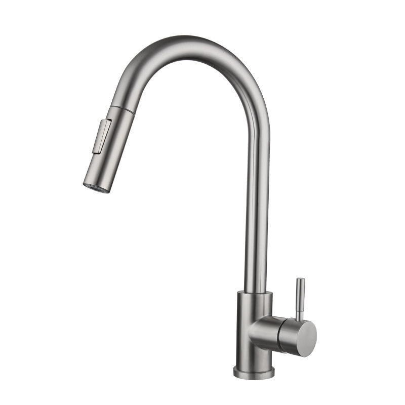 Deao Manufacturer Stainless Steel 304 Hot Cold Mixer Pull Down Automatic Hot Water Sensor Tap Smart Touch Kitchen Faucet