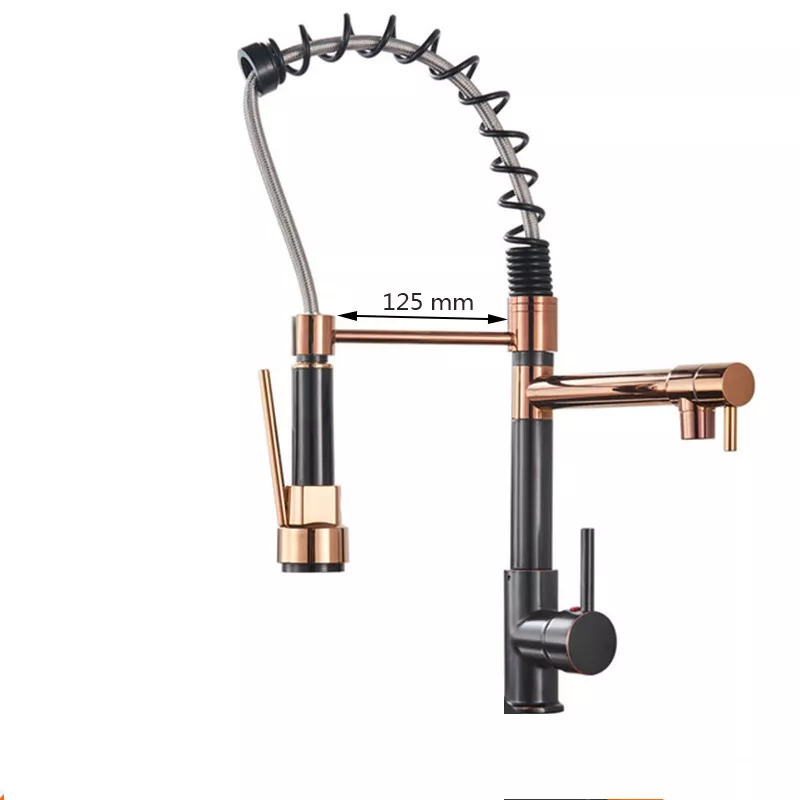 Bronze Rose Flexible Kitchen Faucet Modern Kitchen Faucet Mixer Tap Pull Down Mixer Tap kitchen faucet