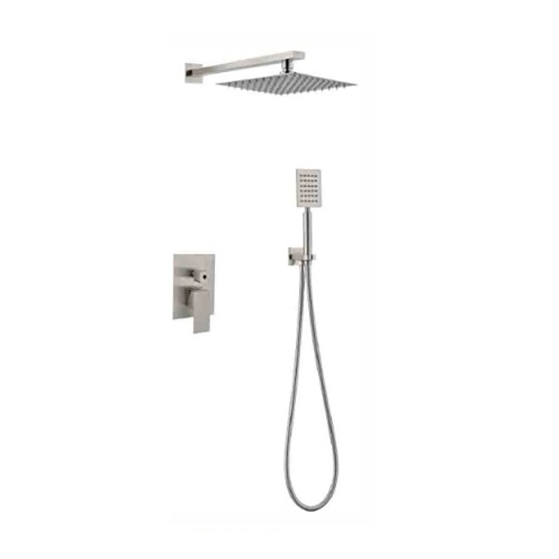 Deao In Stock Bath Mixers Concealed High Pressure 8 Inches Rain Wall Mounted Shower Faucet