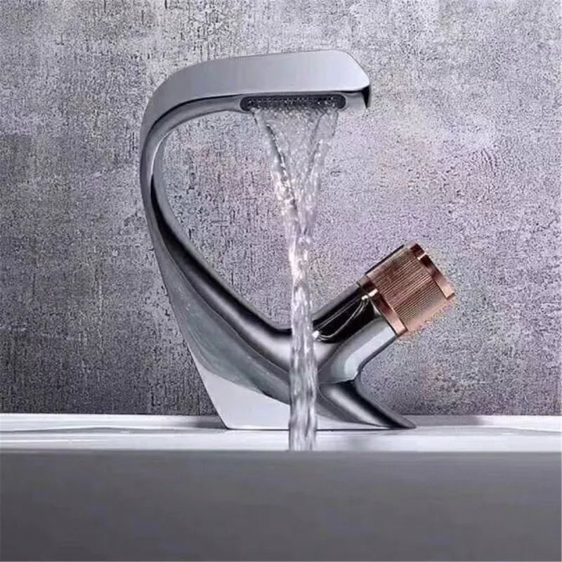 Deao Various Colors Basin Tap Bathroom Sink Faucet Waterfall