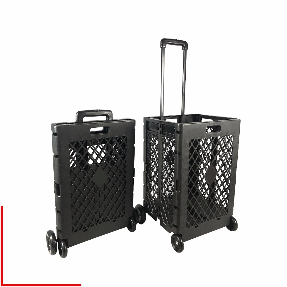 Plastic Foldable Utility Stair Climbing Trolley Cart