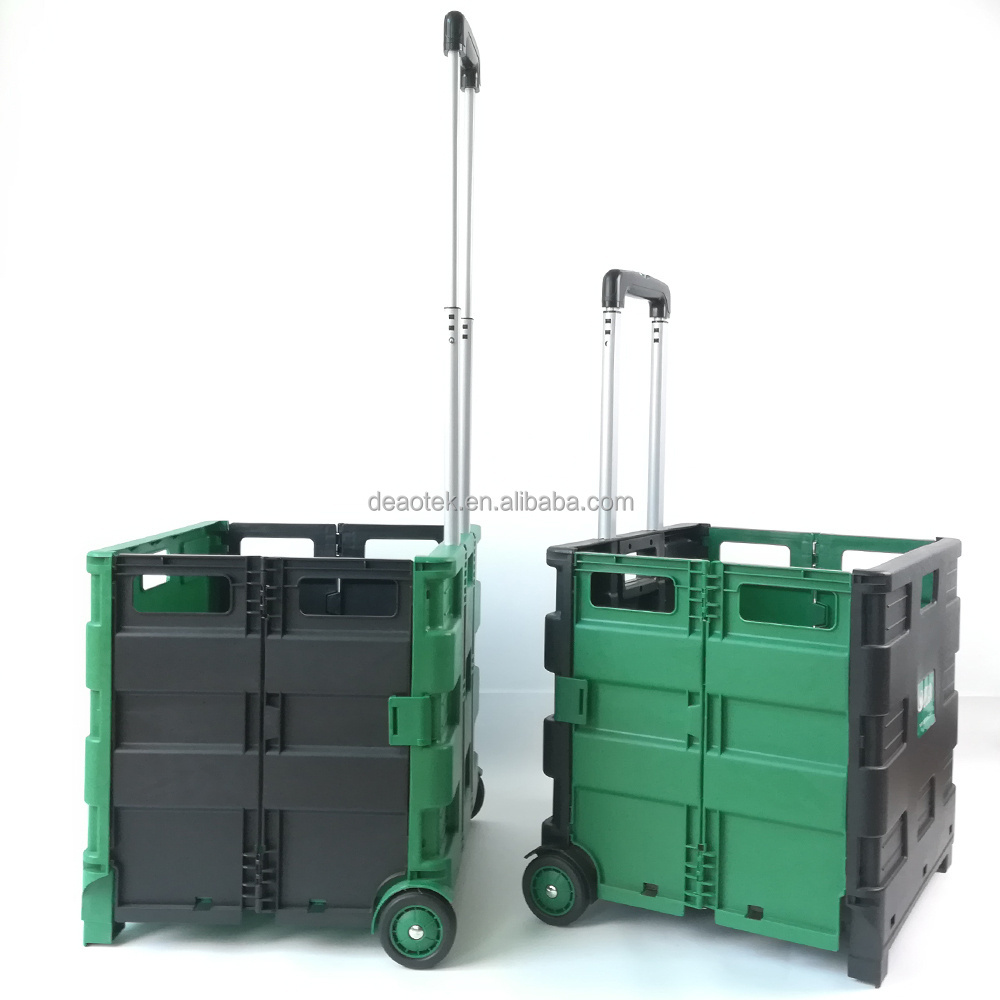 Collapsible Rolling Crate on Wheels for Teachers Tote Basket with Lid Made from Heavy Duty Plastic and used as a Seat