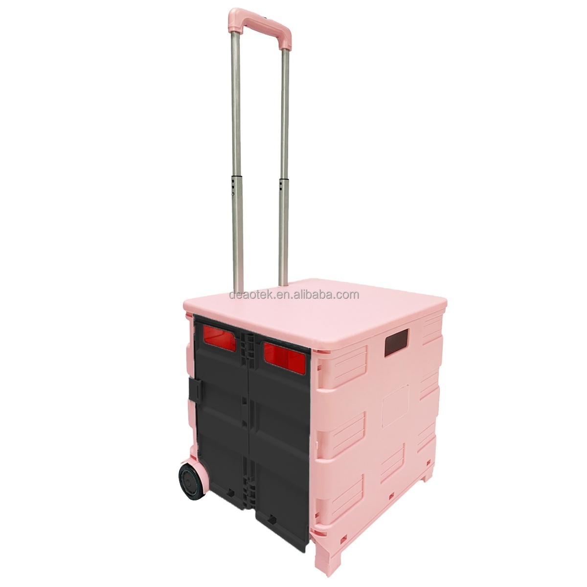 Best Selling Folding Trolley Cart Collapsible Rolling Crate on Wheels for rolling crate