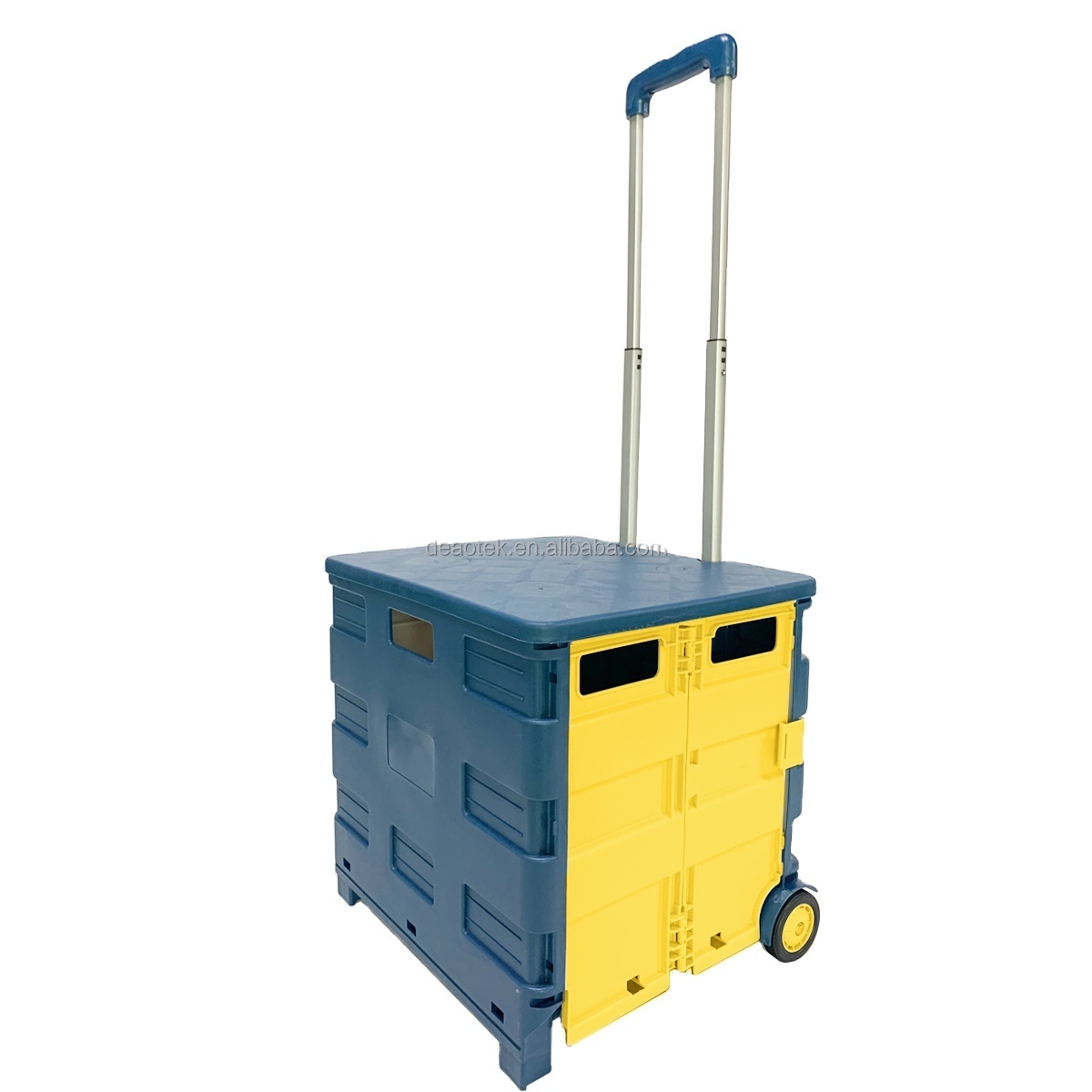 Best Selling Folding Trolley Cart Collapsible Rolling Crate on Wheels for rolling crate