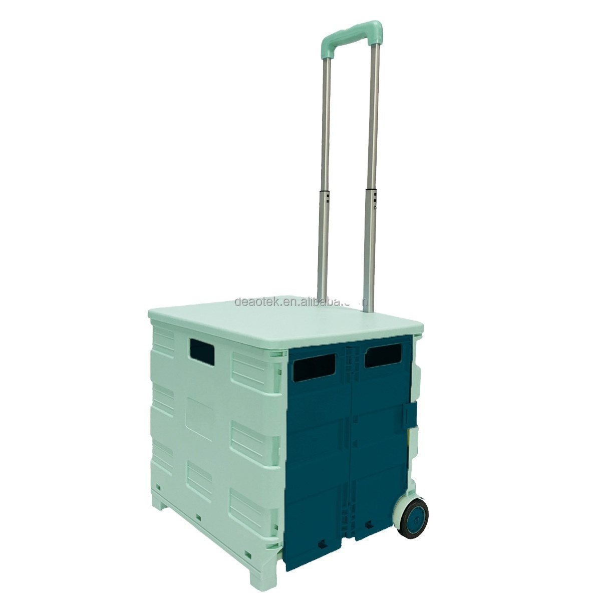 Best Selling Folding Trolley Cart Collapsible Rolling Crate on Wheels for rolling crate