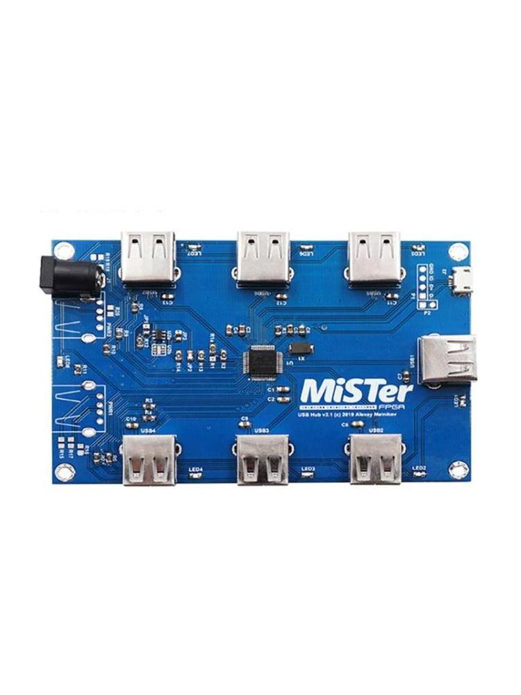 New Manual welding MisTer USB Hub v2.1 board For MisTer FPGA 7 USB Ports