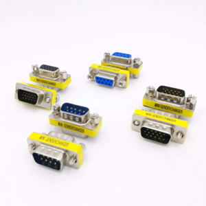 DB9/DB15 MINI Gender Changer adapter RS232 Com D-Sub to Male Female VGA plug connector 9 15pin 1