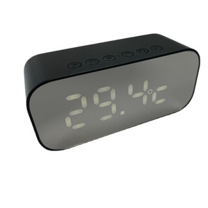 Wireless Charger Smart Boss Alarm Clock Led Light Bluetooth Speaker For Room