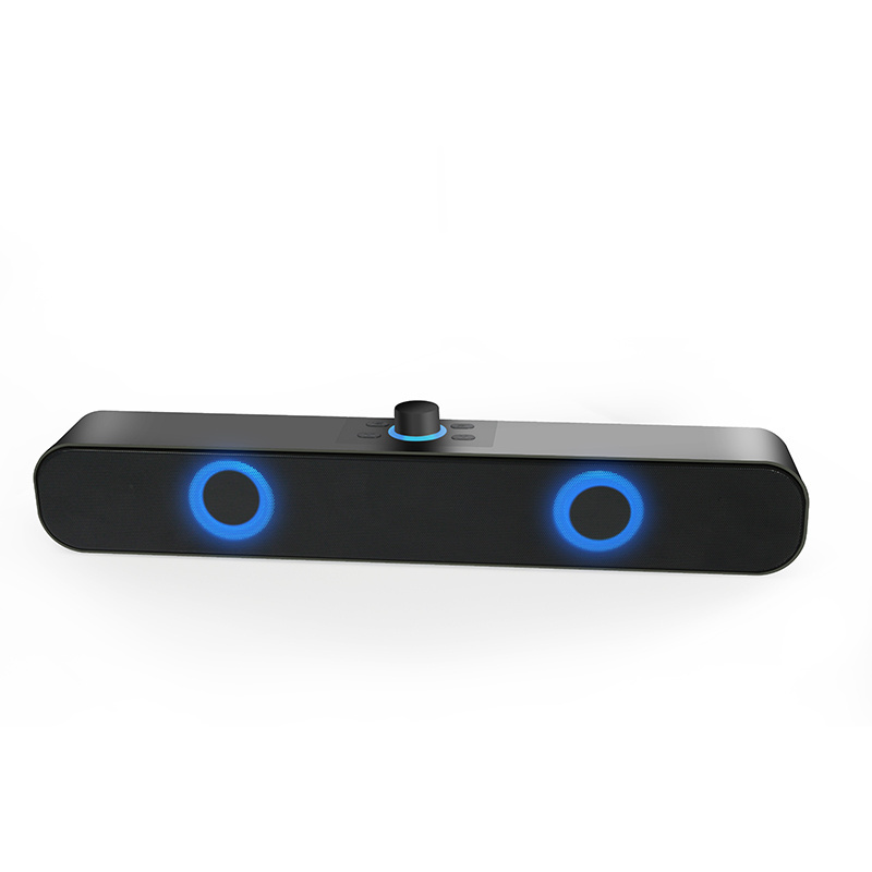 LED RGB Light 360 Stereo Sound Wireless Home Theater System Soundbar Bluetooth Speaker Sound Bar With Subwoofer for TV Computer