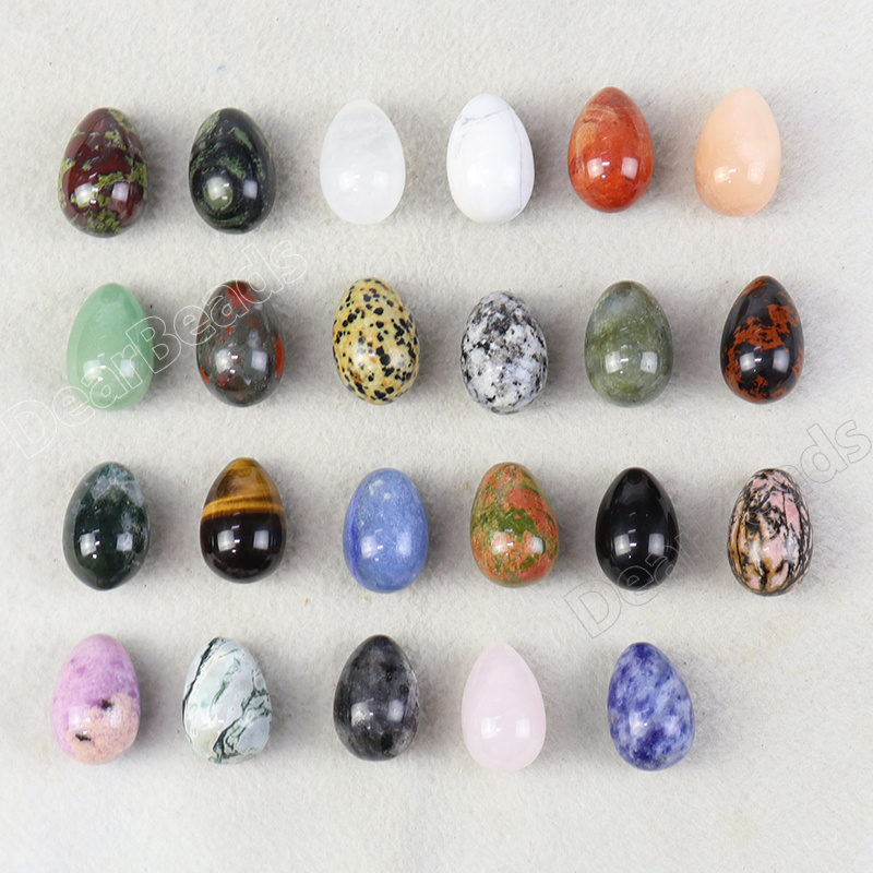 2x3CM wholesale little egg rock polished egg shaped gemstone crystals, small egg beads stone home decoration 20mm 30mm