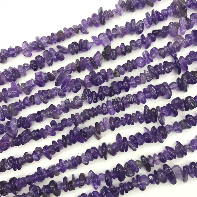 5mm~8mm Wholesale Amethyst Chips Semi-precious Natural Gemstone Loose Beads, Amethyst Chip Beads