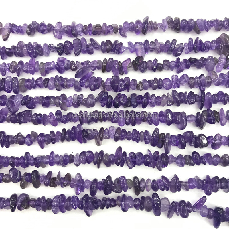 5mm~8mm Wholesale Amethyst Chips Semi-precious Natural Gemstone Loose Beads, Amethyst Chip Beads