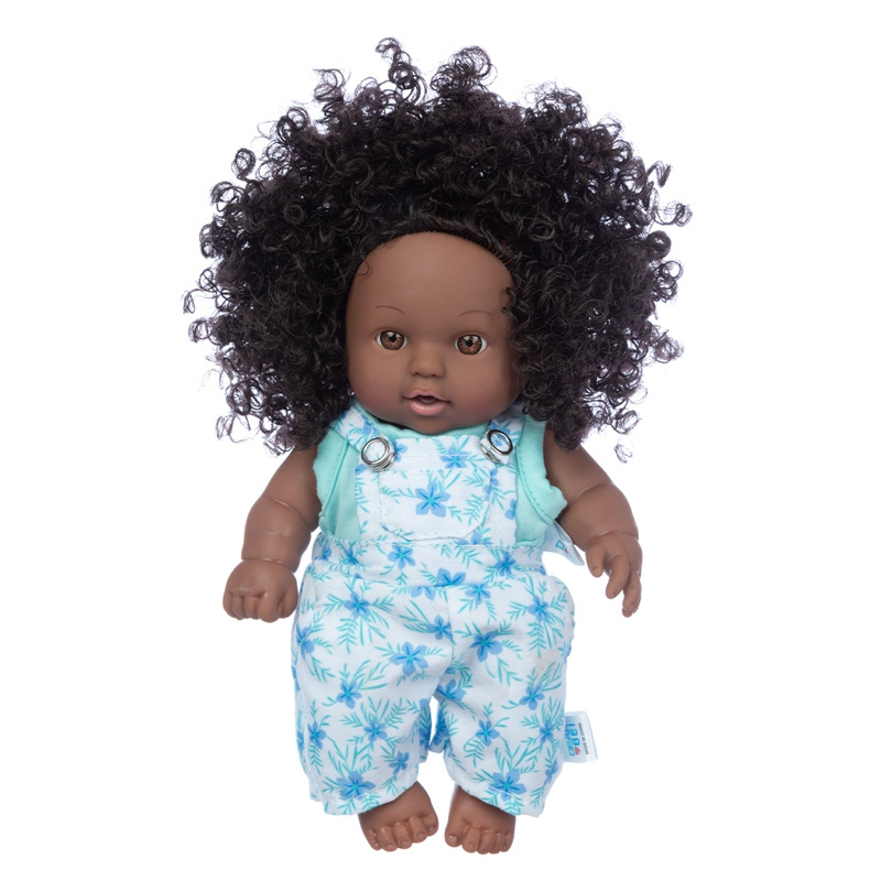 Hot Sale African Dolls 8 Inch Chucky Doll Very Cute Black Baby Dolls With Shaggy Curly Girls Toys