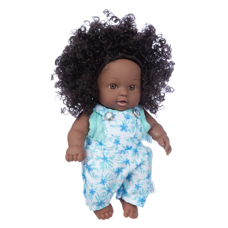 Hot Sale African Dolls 8 Inch Chucky Doll Very Cute Black Baby Dolls With Shaggy Curly Girls Toys