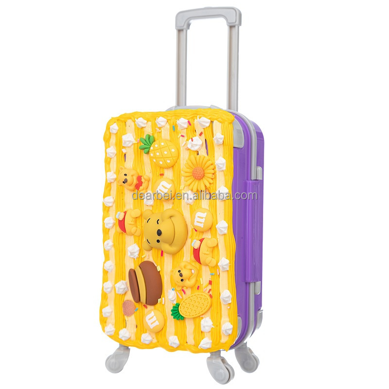 High Capacity Doll Suitcase For Dolls Clothes Baby Clothes 18 Inch American Doll Girl Toy Mini Plastic Suitcase Luggage