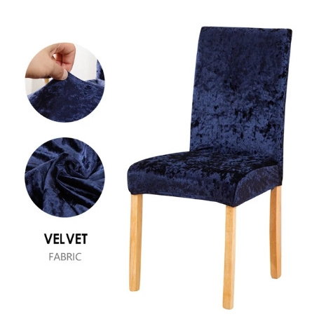 Velvet Plush Chair Covers Spandex Chairs Anti-dust Protector Slipcover Protector for Hotel,Office,Ceremony,Banquet Wedding Party