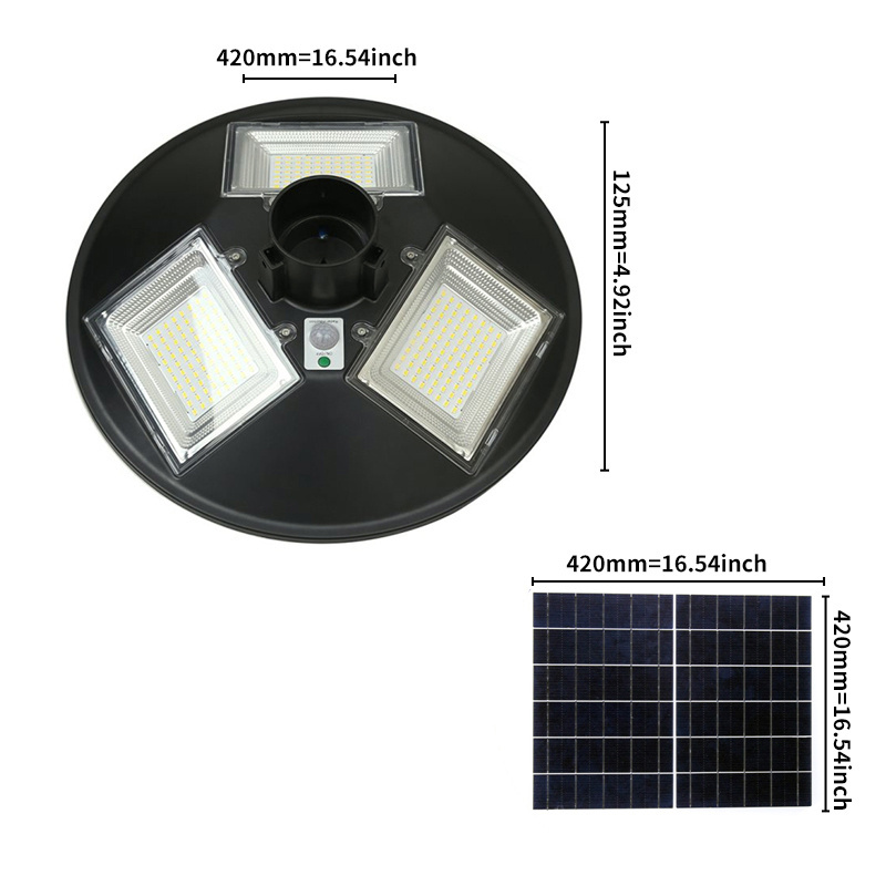 Led Outdoor Waterproof Ufo Solar Cell Street Light 10 CE DC 12V Terrace Lamp 80 ABS IP65 Yellow Solar Cell Light at Night Yellow