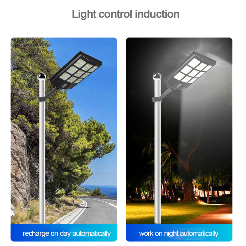 Solar Lamp Motion Sensor Security Lighting 2000w Solar Street Lights 3 Light Mode Waterproof LED 10 80 ABS IP65 DC 6V 5-8 Hours