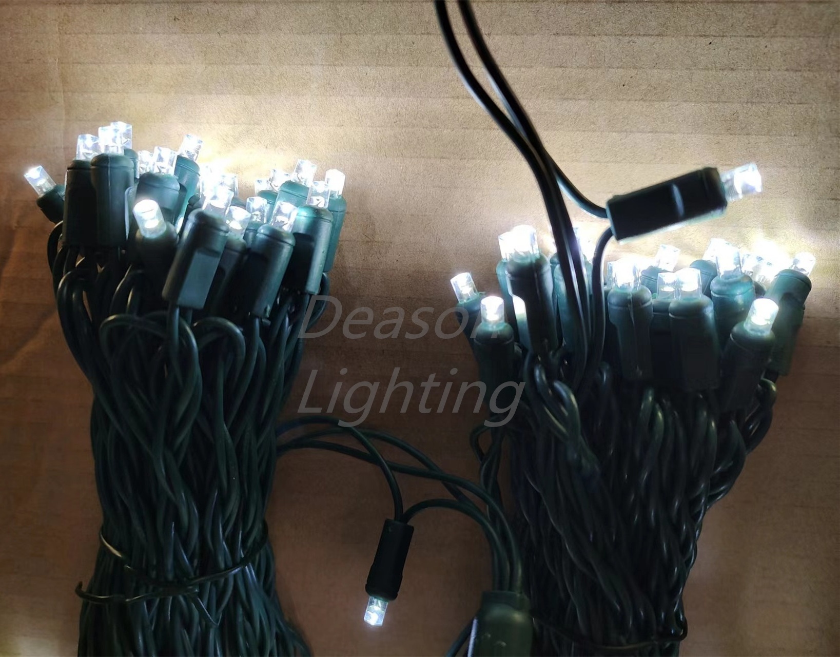 Wide Angle 5MM LED Lights - 100 5mm cool white led christmas lights