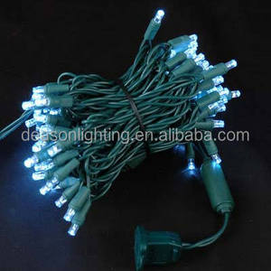 Wide Angle 5MM LED Lights - 100 5mm cool white led christmas lights