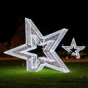 large christmas star for shopping center ornament