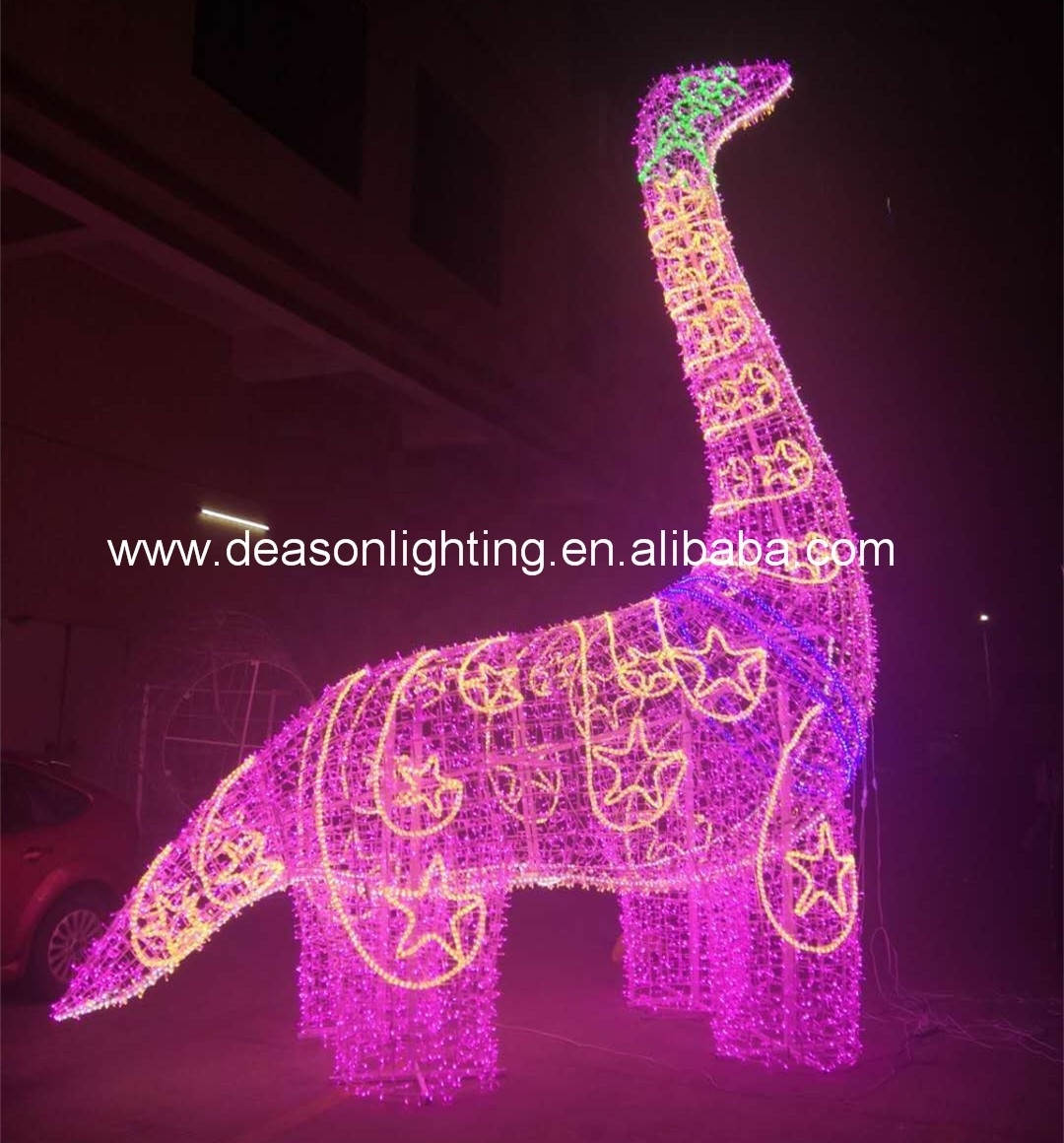 led dinosaur outdoor large christmas lighted decorations