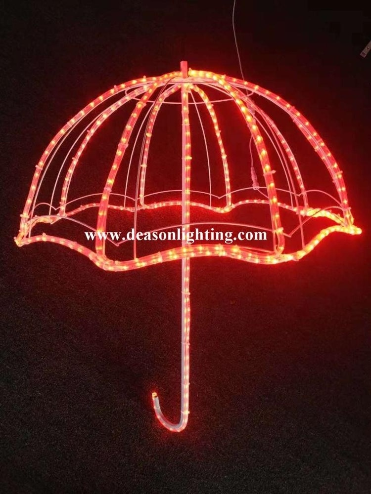 led umbrella motif hanging decoration light