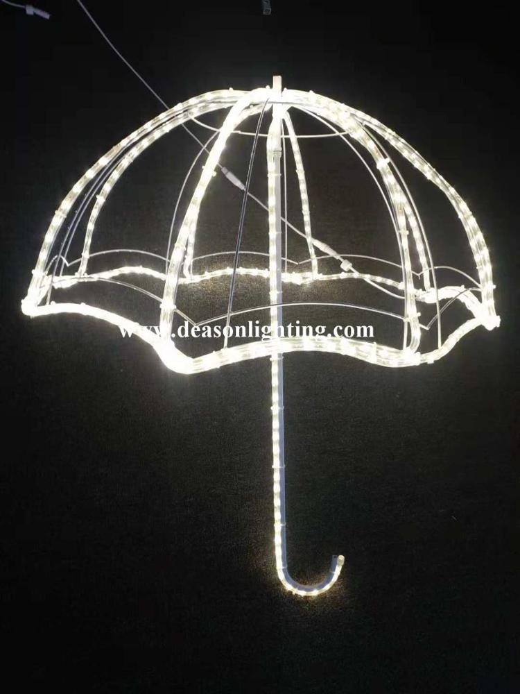 led umbrella motif hanging decoration light