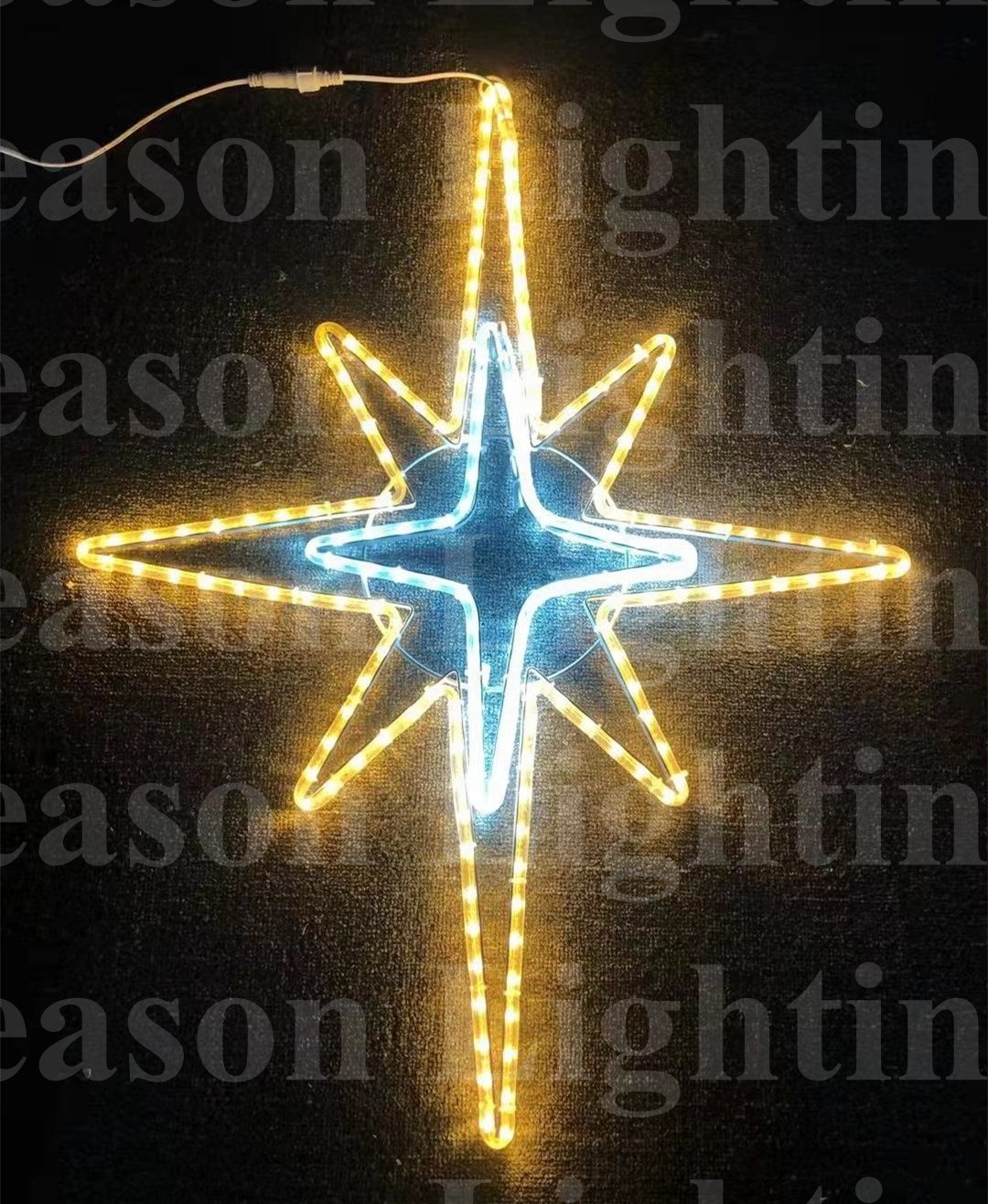 outdoor christmas star decoration led light