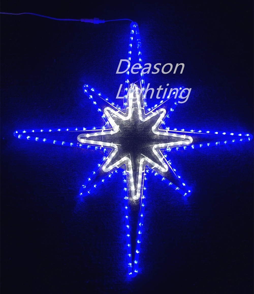 outdoor christmas star decoration led light